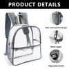 Transparent Backpack 32 * 27 * 12.5cm PVC See Through