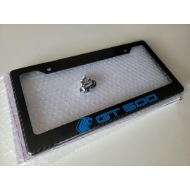 Custom 2020 Shelby GT500 Mustang 100% Carbon Fiber License Plate Frame (Velocit