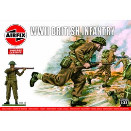Airfix A02718V WWII British Infantry Vintage Classics Figures 1:32 Scale Model Kit