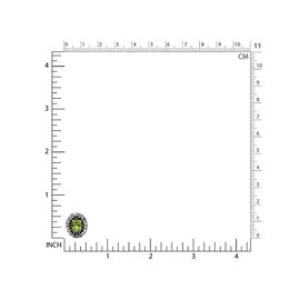 Silvershake Genuine Gemstone 925 Sterling Silver Vintage Style Art Nouveau Leaf Omega Clip Earrings, Sterling Silver, Peridot