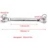 2pcs M8 Rigging Screw Stainless Steel Jaw Turnbuckle for Wire