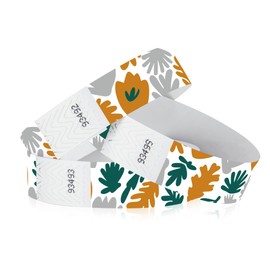 500 WristCo Plant Tyvek Wristbands for Events – Security Cuts & Tamper-Proof Design to Prevent Reuse – Premium-Grade Bracelets for Hospital & Medical ID, Party & VIP Identification