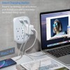 2 Pack 6-Outlet Wall Surge Protector, Multi Plug Outlet Extender,