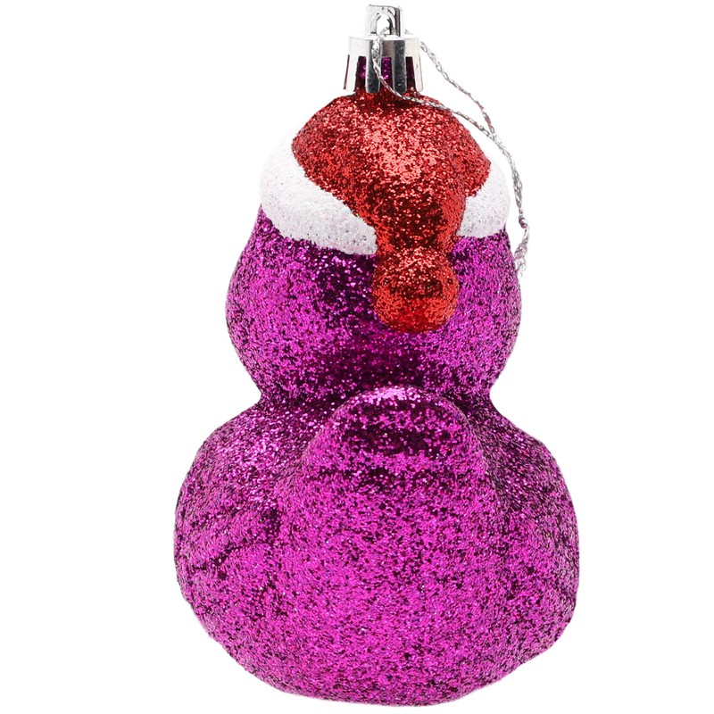 Christmas Concepts® Pack of 2-110mm (4.3") Purple Glittery Festive Duck