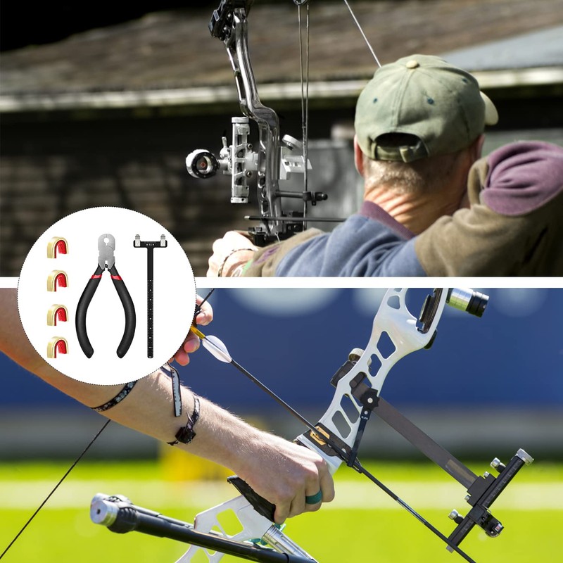 Leikurvo Archery Nocking Points T-Shape Bow Square Ruler Set Bow