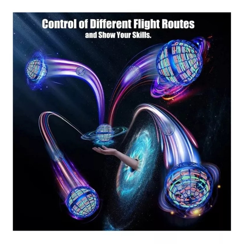 Molin Dollins Juguete Pelota Bola Voladora Luz Led 360 Flying