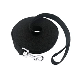 PETGOGO 15ft 20ft 30ft 40ft 50ft Long Dog/Puppy Lead Obedience Recall Training Dog Leashes for Small Medium Dogs Camping, Training, Play, or Backyard (20 FT, Black)