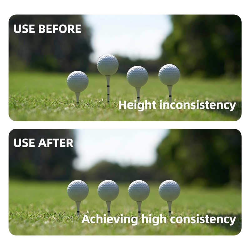 K TOMOTO Golf Tee Height Tool, Precision Golf Tee Elevator