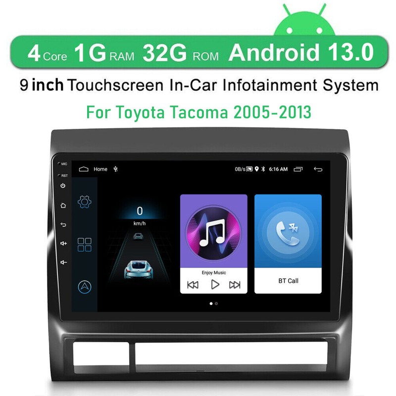 Rimoody For Toyota Tacoma 2005-2013 Bluetooth 9'' Android 13 Car