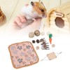 12Pcs Hamster Toy Set Natural Safe Hand Woven Teeth Grinding