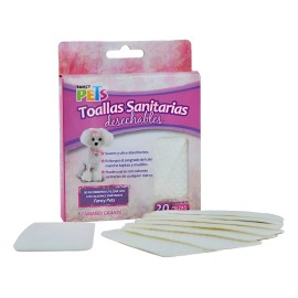 Toallas Sanitarias Para Perras En Celo Talla Grande Fancy Pets 20 Piezas Ultra Absorbentes