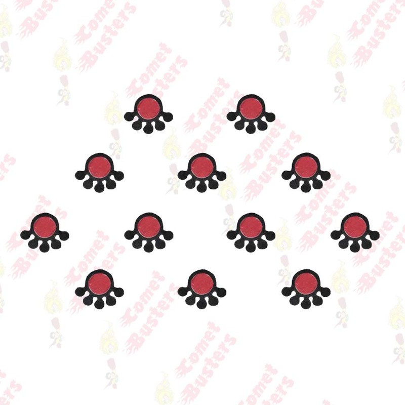 Comet Busters Traditional Maroon Face Jewels Bindi Stickers Indian Bindi