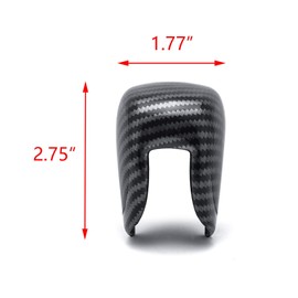 Xotic Tech Interior Gear Shift Lever Head Knob Cap Cover Trim, Carbon Fiber Pattern, Compatible with Honda Accord 10th Gen 2018-up, CRV/HRV 2023-up, Civic 11th Gen 2022-up