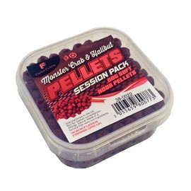 Session Pack Monster Crab & Halibut Soft Hook Pellets - Red, 60 g