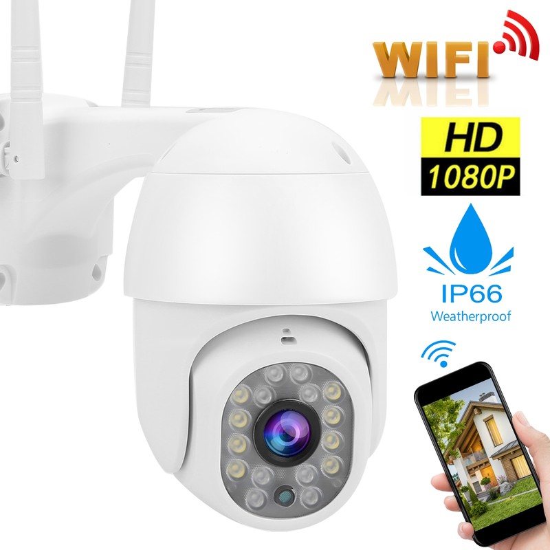 WiFi PTZ Cam 1080P Night Viewing Smart Track IP66 Waterproof