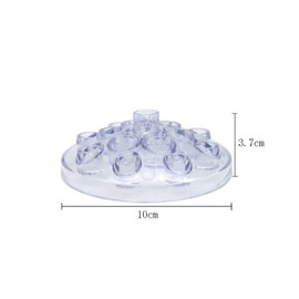 1 Piece Tattoo Ink Cup Holder Tattoo Pigment Holder Tattoo Pigment Cup Holder Round Tattoo Ink Cup Holder Tattoo Machine Pen Holder Stand Tattoo Pigment Ink Cap Holder, Transparent