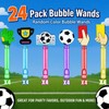 24 Pcs Soccer Bubble Wands, Soccer Party Favors & Goodie