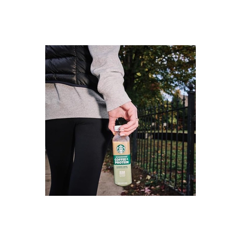 Starbucks Coffee & Protein, Caffe Mocha, 12 fl oz Bottles,