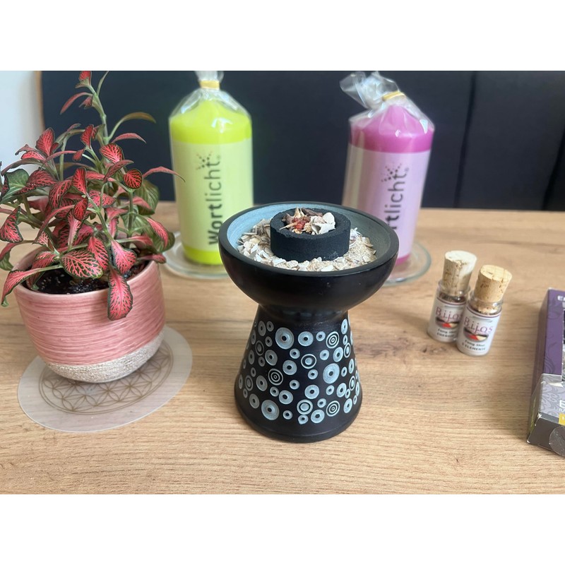 Bitto Incense Burner Saturn Fair Trade Soft Stone Height 11