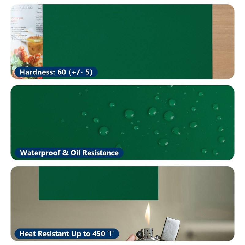 WochiTV Green Silicone Rubber Sheet, 12" Wide x 1/8" Thick