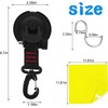 ZYEKIU Pack of 4 Suction Cup Hooks, Strong Suction Cups