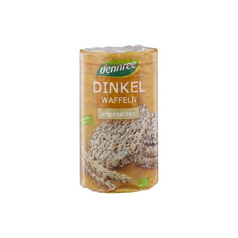 dennree Organic spelt waffles unsalted (2 x 100 g)