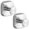 Fenas No-Drill Reusable Suction Cup Hooks, 2-Pack Brushed Nickel –