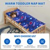 Toddler Nap Mat with Removable Pillow and Blanket, Sleeping Bag