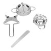10PCS Stainless Steel Dumpling Maker Dumpling Mold Set and Cutter