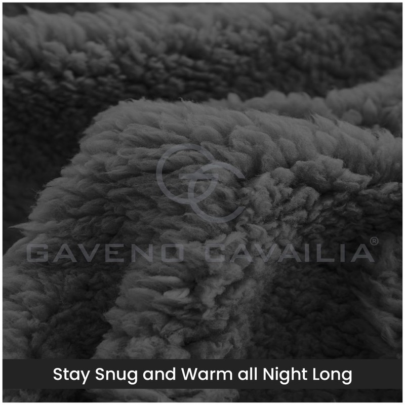 GC GAVENO CAVAILIA Teddy Bear Fleece Single Fitted Sheet -