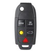 keyecu 2x Keyless Folding Remote Key Case 5 Button Fob