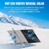 ECO-WORTHY 200 Watt Bifacial Solar Panel 2pcs 100 Watt Monocrystalline