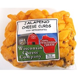 Wisconsin Cheese Company - Fresh Healthy 100% Wisconsin Jalapeno Cheese Curd Snacks. (2 - 10 oz Pkgs) Jalapeno. Spicy Cheese.