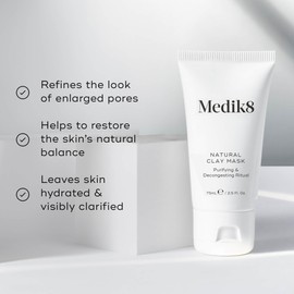 Medik8 Medik8 Natural Clay Mask - Purifying & Decongesting Ritual - Refine the Look of Enlarged Pores & Restore Balance to Your Skin - 75ml