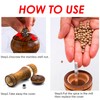 FONGLUAN Wooden Pepper Grinder, Salt and Pepper Mills, Adjustable Coarseness