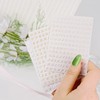 Chisafly Alphabet Small Gold Block Cursive Nail Stickers, Set of