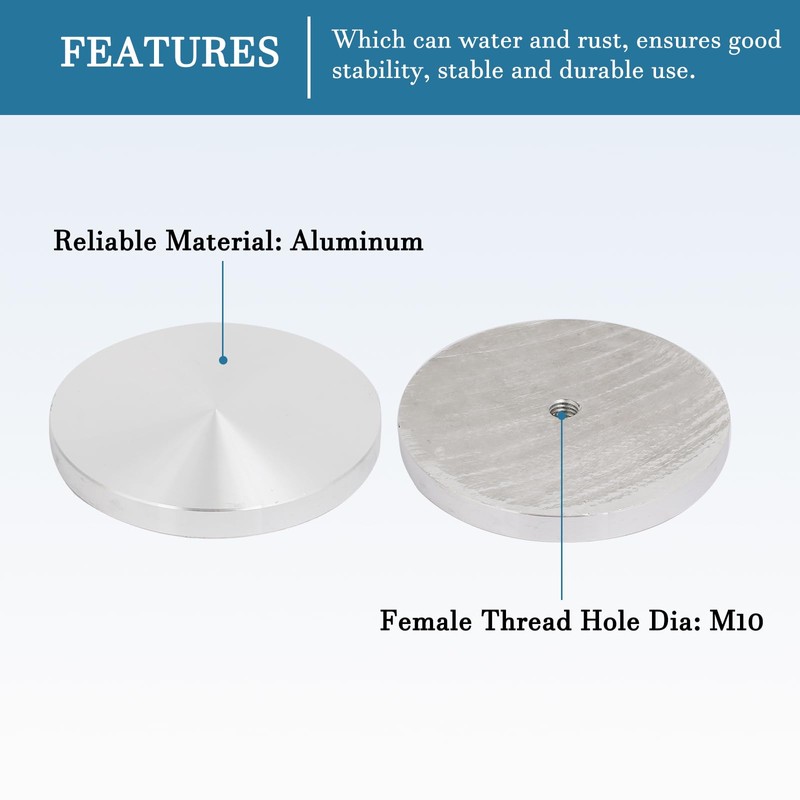 QUARKZMAN 100 mm Aluminium Disc x 1 Piece Circular Discs