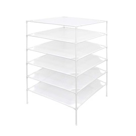 Growsun Sweater Drying Rack 6-Layer Stackable Mesh Cloth Dry Dyier,White