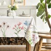 Artoid Mode Floral Leaves Spring Table Cloth, Rectangular 140x200 cm