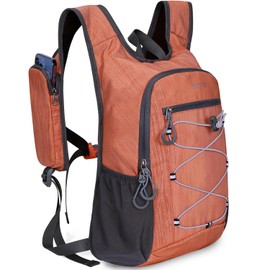 BOVIP 20L Hiking Backpack Lightweight Packable Hiking Daypack Small Travel Outdoor Foldable Shoulder Bag Orange