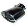 Exhaust Trim Pipe Curved Chrome Tail Tip Universal Muffler Car