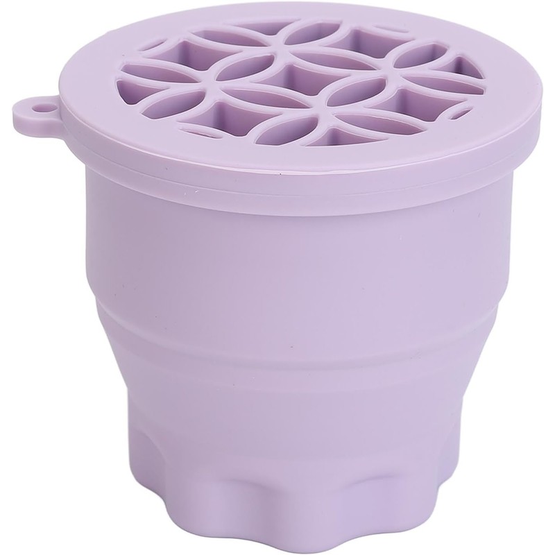 Taza Limpiadora de Brochas de Maquillaje, Almohadilla de Limpieza Portátil