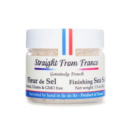 Straight from France Genuinely French, Authentic French Fleur De Sel, Hand Harvested Artisan Finishing Sea Salt 1.5 Oz