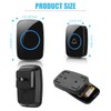 Fabbay 8 Wireless Doorbell, Waterproof Door Bell Button Kit 4