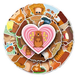 Bric Dodo Groundhog Stickers Car Laptop Phone Guitar Skateboard Motorcycle Bicycle Groundhog Stickers Set Vinyl Waterproof Aesthetic Stickers for Teenagers Children Adults Pack of 50