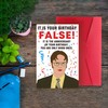 The Office Birthday Cards, Hilarious Dwight Birthday Card, Funny Office