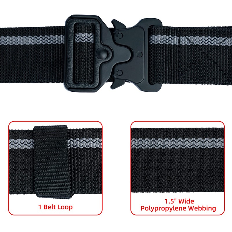 MELOTOUGH Quick Release Work Belt 1.5 Inch Web Work Tool