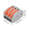 100Pcs Push Wire Wiring Connector Quick Connect Line Terminal Blocks
