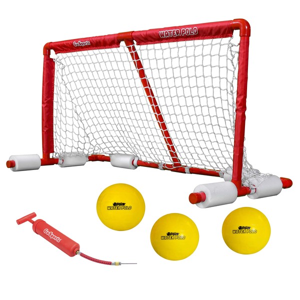 GoSports Floating Water Polo Game Set - Must-Have Summer Pool Game Includes Goal and 3 Balls