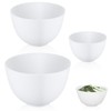 SUPVOX 3-Piece Flexible Silicone Bowl Set: Non-Slip & Unbreakable Mixing